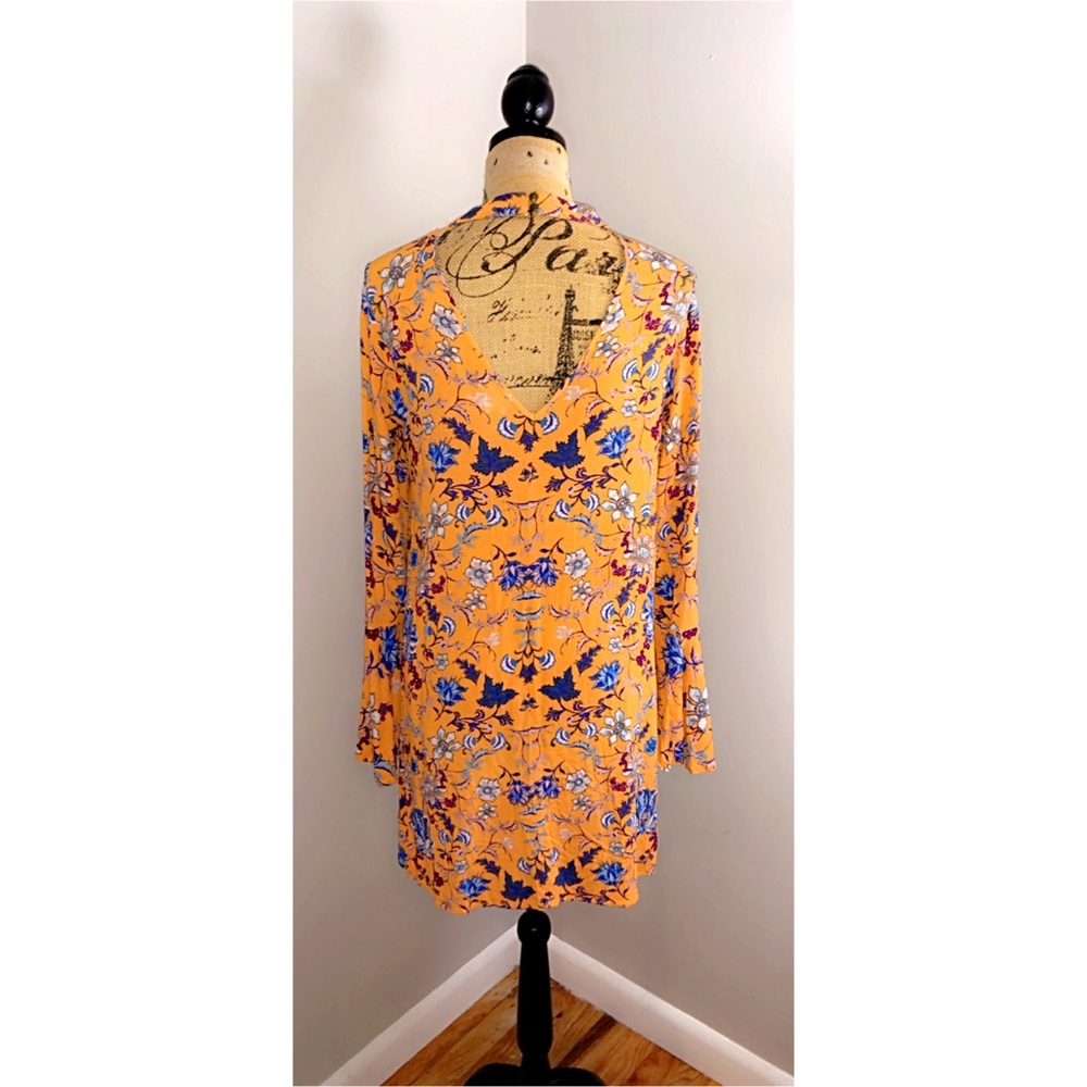 🥳Host Pick 🧡 Flowy Floral Long Sleeves Dress - Picture 5 of 8